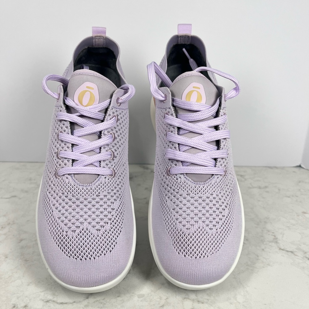 Lavender Fog Knit Women's Sneakers